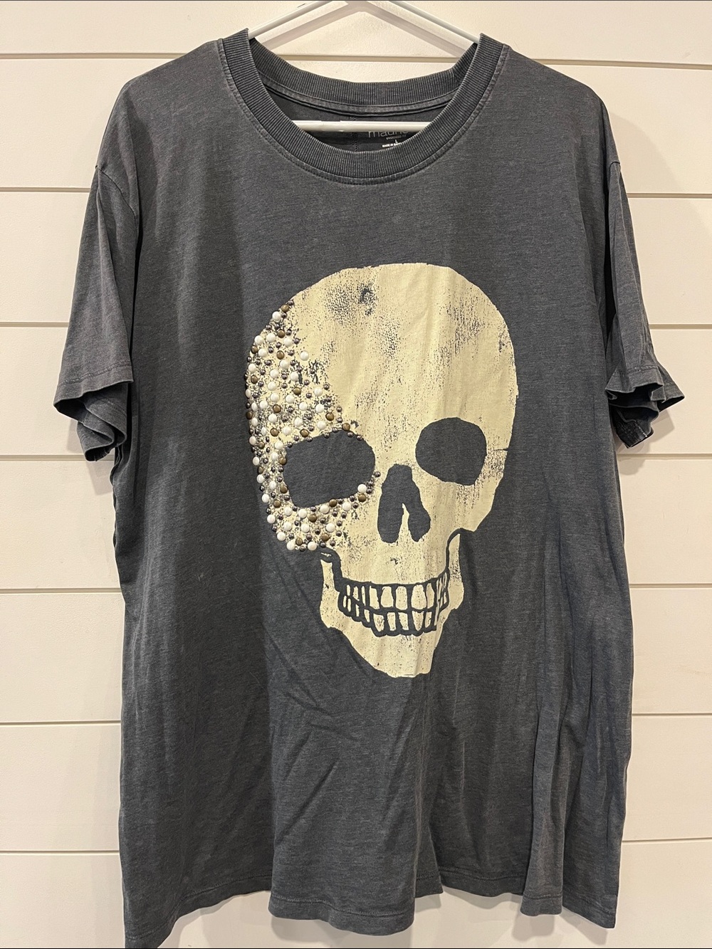 Maurices Oversized Crewneck Tee in Charcoal Gray